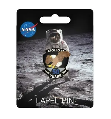Official Nasa Apollo 11 50th Anniversary (1969-2019) Pin Badge Brand New! • £6.90