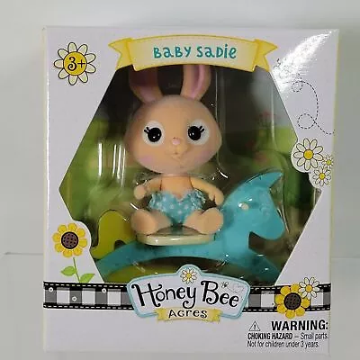 Honey Bee Acres Baby Sadie Flocked Bunny Rabbit Rocking Horse Fuzzy Honeybee • $18.81