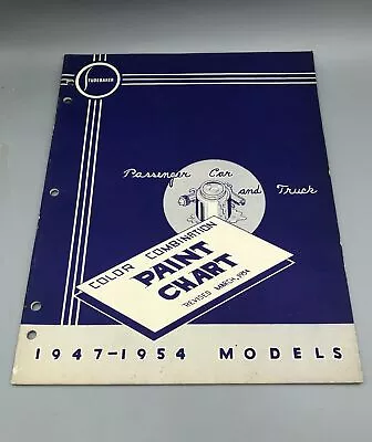 Vintage Studebaker Paint Chart 1947-1954 Models • $20