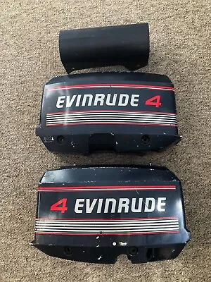 Evinrude Johnson 4HP Top Cowlings & Leg Cowl To Fit 1987/90 Engine Boat Outboard • $80.83