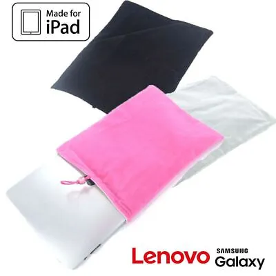 Plush Soft Pouch Case Sleeve Bag Pouch Apple IPad Galaxy Tablet Lenovo • $2.99