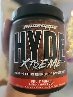Hyde Xtreme Intense Energy Pre Workout Fruit Punch 7.4 Oz  Exp 08/2025 • $20