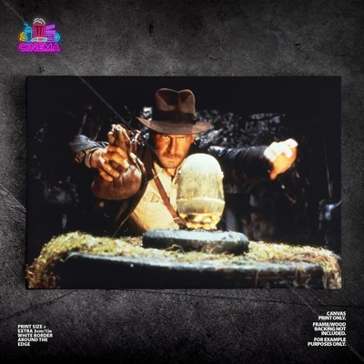 $54.95 • Buy Indiana Jones Raiders Of The Lost Ark Poster Canvas Harrison Ford Movie Print 