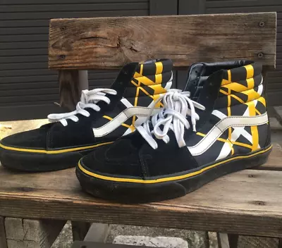 Vans X X-Large Shoes Sk8-HI Black/Yellow Size US 8.5/26.5cm Preowned Van Halen • $599