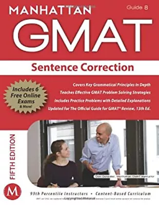 Manhattan GMAT Sentence Correction Paperback Manhattan GMAT Staff • £4.73