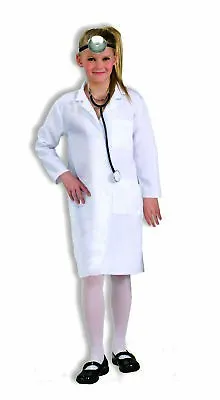 Doctor Lab Coat Mad Scientist Dentist Kids Child Halloween Costume MED 7-8 • $15.95