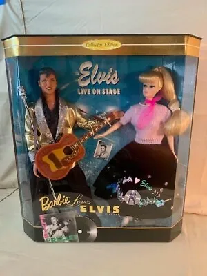 Barbie Loves Elvis Collector Edition Doll Set Ken & Barbie # 17450 NRFB  MINT • $71.81