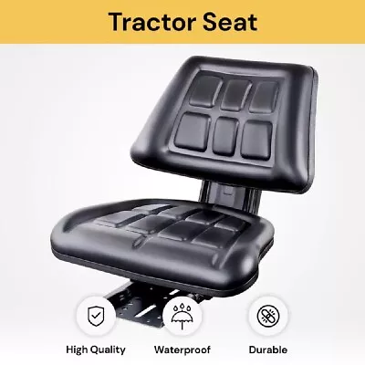 Tractor Seat Forklift Excavator Universal Suspension Backrest Truck Chair Adjust • $113.99