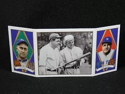 1993 Upper Deck BAT Triple Folder Card #146 Power And Speed Babe Ruth Ty Cobb • $1.99