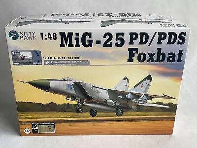 Kitty Hawk MiG-25 PD/PDS Foxbat KH80119 80119 Model Kit 1:48 Extras EX046 48808 • $44.99