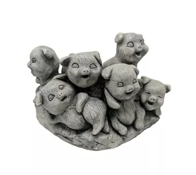 Mt St Helens Ash Sculpture Of Six Pigs 1980s Evergreen Trading Co Vintage  • $7.95