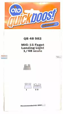 QBT48982 1:48 Quickboost MiG-15 Fagot Landing Lights (BNC Kit) • $14.89