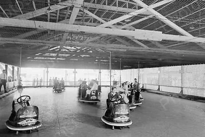 Glen Echo Skooter Bumper Cars 4  - 6  B&W Photo Reprint • $14.99