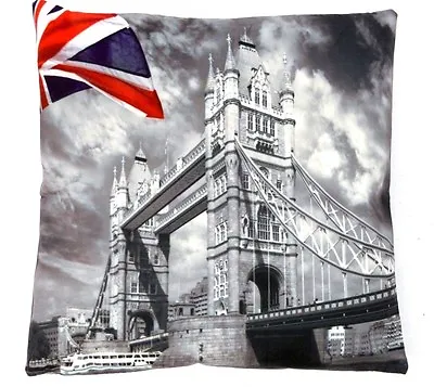 Tower Bridge Printed Cushion Cover London Novelty • £2.99