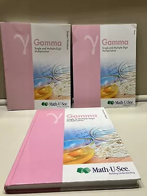 Math-U-See Gamma Instruction Manual Student Workbook And Test Book • $50