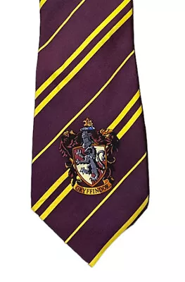 Harry Potter Men's Red Yellow Striped Gryffindor Silk Tie  59 X4  • $7.99