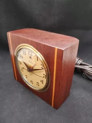 Vintage Telechron Wood Electric Alarm Clock Model 7H139 TALISMAN Refurbished  • $52.99