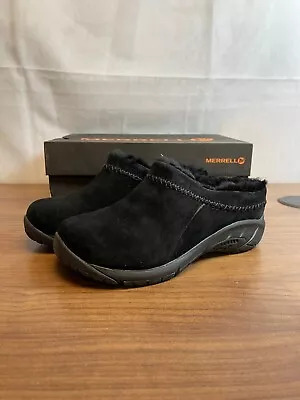 Merrell Encore Ice 4 J002028W Womens Black Suede Slip On Casual Shoes Size 5 W • $49.49