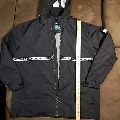 Palegic Fishing Raincoat Hoodie Full Zip Caped Vented Nylon Medium • $19.95