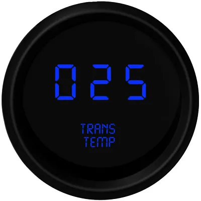 2 1/16  Digital Transmission Temp Gauge Blue LEDs Black Bezel Lifetime Warranty • $45.39