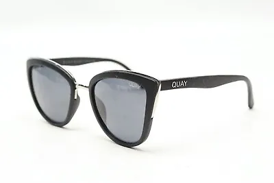 $65.12 • Buy Quay Australia My Girl 126 Womens Sunglasses Black Chrome Cateye Frame
