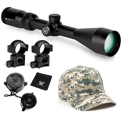 Vortex Optics Crossfire II 3-9X50 SFP Riflescope Dead Hold BDC W Rings And Hat • $179