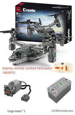 Military V-22 Osprey Helicopter Building Blocks Sets Kids Toys Model Plane Kits • $249