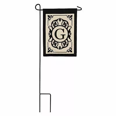 Evergreen Cambridge Monogram Garden Applique Flag Letter G 18'' X 12.5'' Inche • $18.99