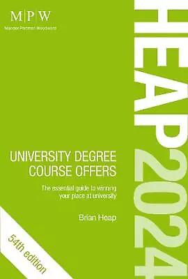 HEAP 2024: University Degree Course Offers By Brian Heap (English) Paperback Boo • £80.46