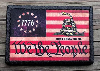 Dont Tread On Me American Flag Morale Patch Hook And Loop Army Custom Tactical • $8.79