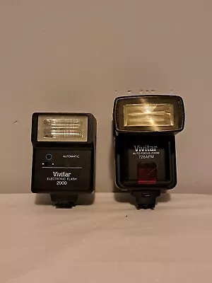 Vivitar Autofocus Zoom 728afm / Vivitar Electronic Flash 2000 *read* • $13.80