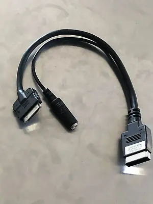 2009-2012 MERCEDES MEDIA INTERFACE CABLE IPHONE IPOD AUX A 001 827 85 04 OEM🟠 • $79.95
