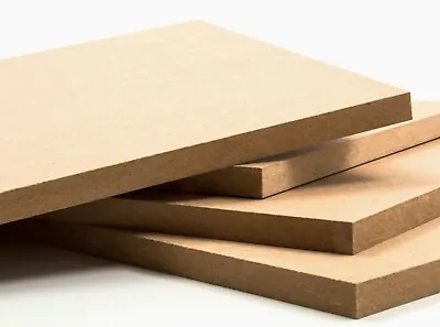 £7.99 • Buy Plain MDF Wood Board CUT TO SIZE 9mm 12mm 18mm Boards