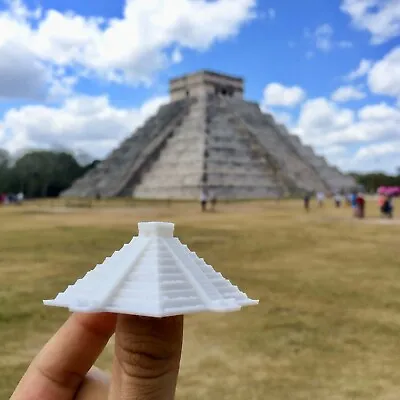 El Castillo Kukulcan Pyramid - Mexico - Scaled 100% Accurate Model Diorama • $13.49