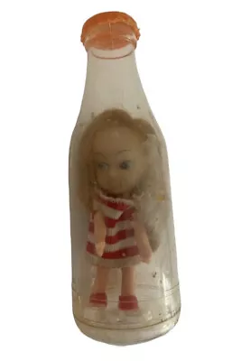 Vintage Liddle Kiddle Pee Wee Clone Doll  In Soda Fizz Kids Bottle • $12