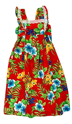 $29 • Buy VINTAGE Girls Hawaiian Dress, Penny’s 1970’s. Small? NSF See Measurements