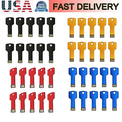 Mini 1-64GB USB Metal Key USB 2.0 Flash Drive Flash Memory Stick Pen Thumb Drive • $17.27