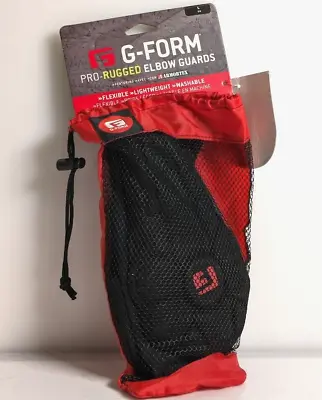 G-FORM Adult Pro-Rugged Elbow Guards Armortex Protection Pads Pair Black Large • $34.90