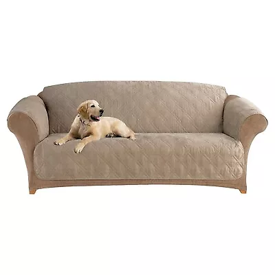 SureFit SF44895 Microfiber Sofa Quilted Furniture Throw Pet Couch Cover Rela... • $85.09