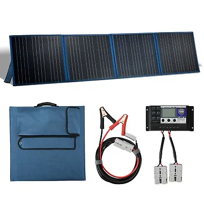 12V 200W Foldable Solar Panel Solar Charger For Generator Power Station Camping • £155