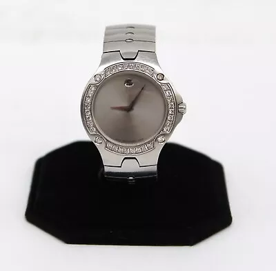 Movado SE Sports Edition 84G11892 Stainless Steel Quartz Wristwatch W/ Diamonds • $626.95