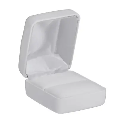 Ring Box NEW White Jewelry Ring Gift Box Wedding Engagement Holder Storage Case • $4.47