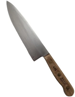 $24.99 • Buy Vintage Chicago Cutlery 42S Chef's Knife 8 Inch Riveted Full Tang 8 Inch Blade