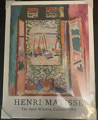 Henri Matisse  The Open Window  18 X23.5  Canvas Wall Art • $29.99