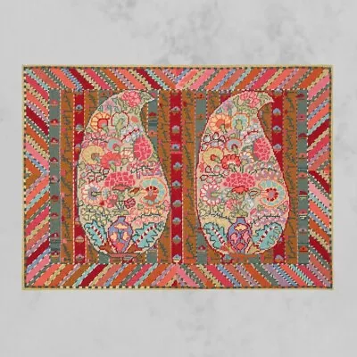 EHRMAN Kaffe Fassett PAISLEY ISFAHAN PANEL Needlepoint Tapestry COMPLETED KIT • $373.01