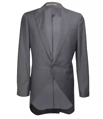 The Bespoke Club London Men's Grey Wool Morning Coat Jacket Size 42  • $999