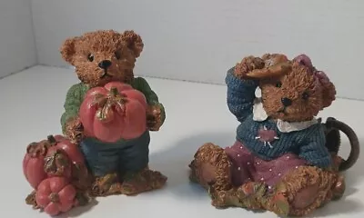 Lot Of 2 Vintage Bear In Pumpkin Patch/Thank You Bear 1999 KK Home Interiors • $7.75