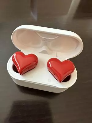 Softbank Selection Heart Buds Wireless Earphones Red Color Dynamic 6mm NEW Japan • $84.99