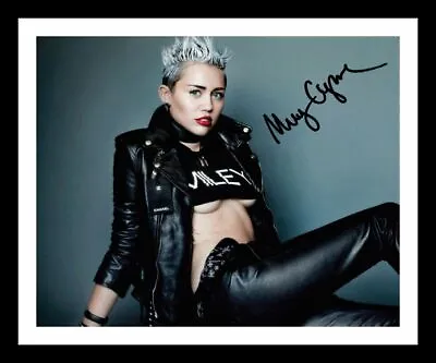 Miley Cyrus Autograph Signed & Framed Photo 12 • £19.99