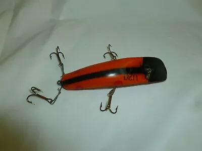  Vintage 3-1/2 Inch Wood Helin U20 Flatfish Fishing Lure  Lot 1-549 • $9